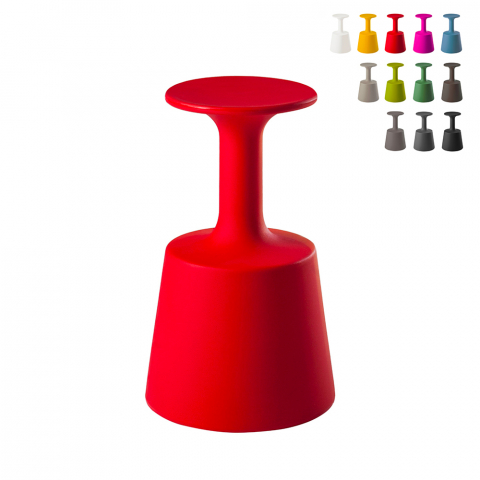 Glass-shaped bar stool for indoor, outdoor and garden use Slide Drink Promotion