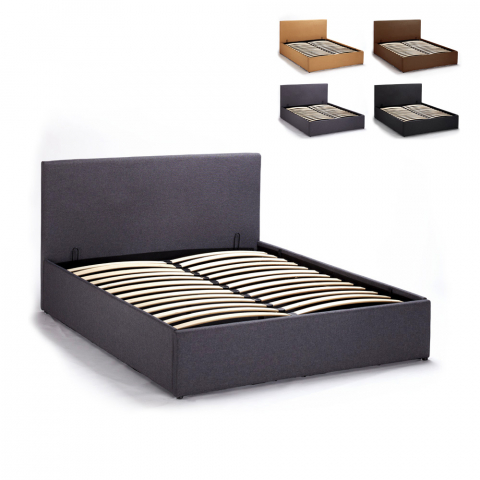 Basel Complete Small Double Bed with Mesh and Lift Up Storage 120x190 cm Promotion