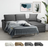 Modern 3-seater corner sofa bed with removable cover Lapislazzuli Plus On Sale