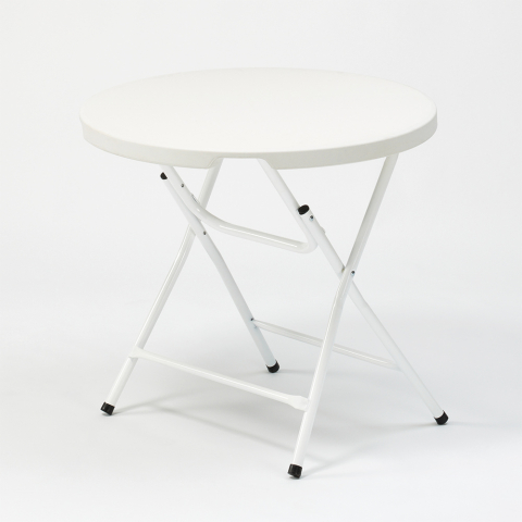 Folding plastic table 80cm for garden and camping ARTHUR 80. Promotion