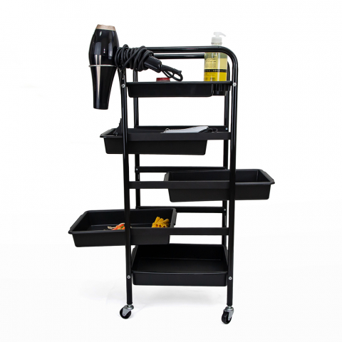 Professional drawer set trolley with wheels for hairdressers and beauticians Pixie Promotion