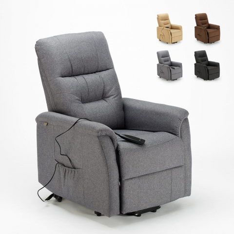Fabric electric reclining chair lift and wheels for the elderly Marie