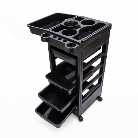 Professional drawer set trolley with wheels for hairdressers and beauticians Wavy Promotion