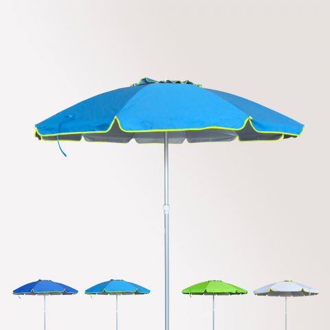 Roma 240cm Aluminium Beach Umbrella With UPF 158+ uv Protection Promotion