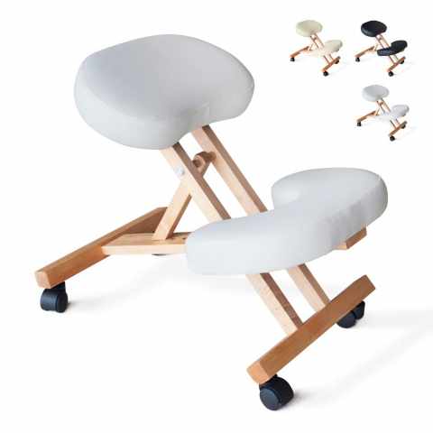 Wooden orthopaedic Swedish office stool ergonomic back chair Balancewood Promotion