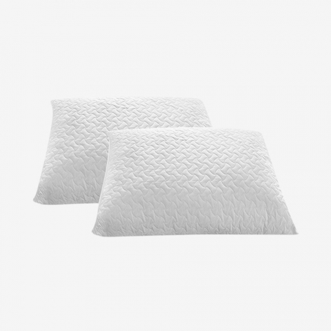 2 Pair of ergonomic memory foam pillows Pluma Promotion