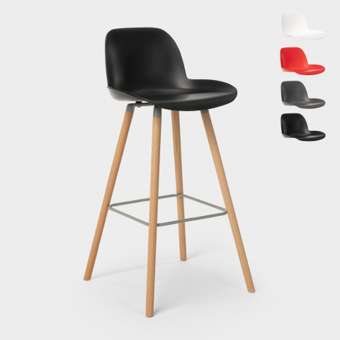 Modern high Scandinavian design stool for Eiffel bar and kitchen Burj 75 Promotion