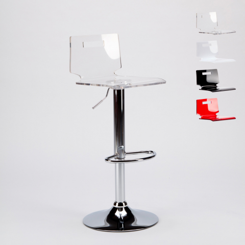San José Design Modern chromed steel bar and kitchen stool Promotion