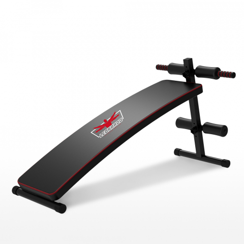 Multifunction space-saving adjustable curved sit-up abdominal bench Tengu Promotion