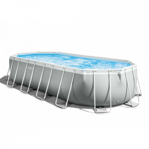 Intex 26798 Oval Above Ground Pool 610x305x122cm Prism Frame Promotion