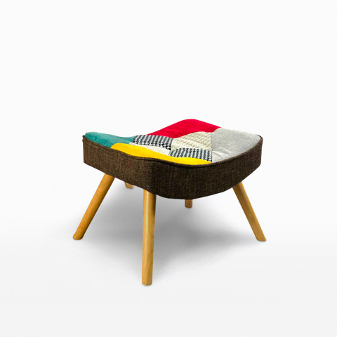 Patchwork pouf footstool modern design Solum Promotion