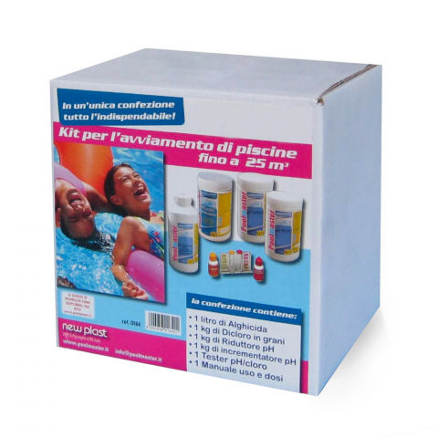 Starter Kit with dichloro pH minus algaecide and plus pH / chlorine tester Promotion