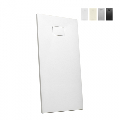 Resin modern shower tray 160x70 with flush floor mounting Stone Promotion