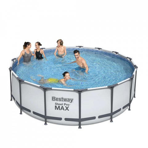 Bestway 56438 Above Ground Swimming Pool Round Steel Pro Max 457x122 cm Promotion
