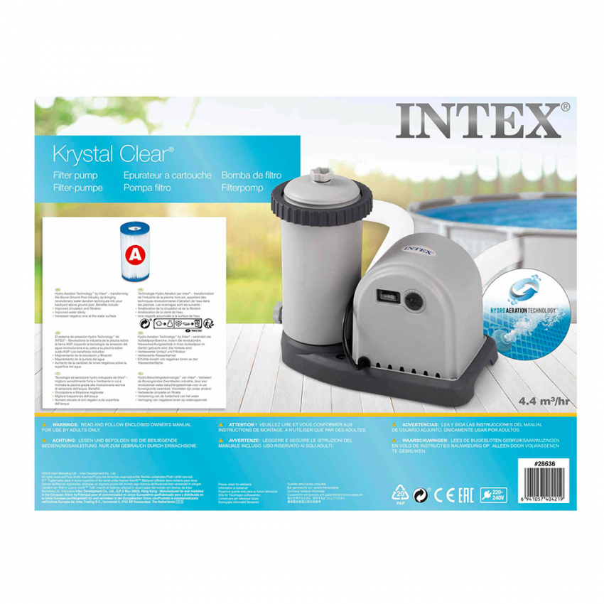 INTEX 5,678 I/h Filterpumpe 28636 für Swimmingpool Komplett *NEU** 