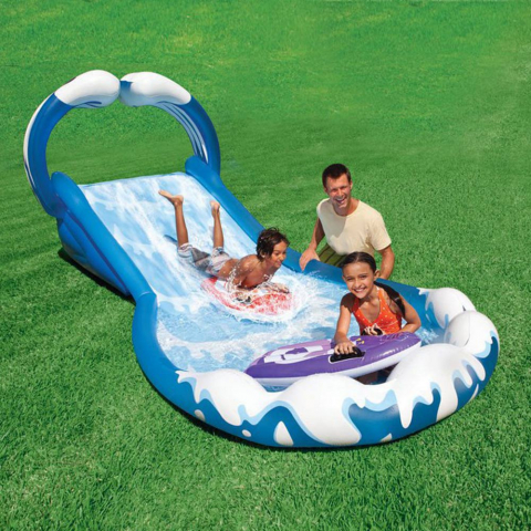 Intex 57469 Inflatable Slide Water Pool for Children Surf'n'Slide Promotion