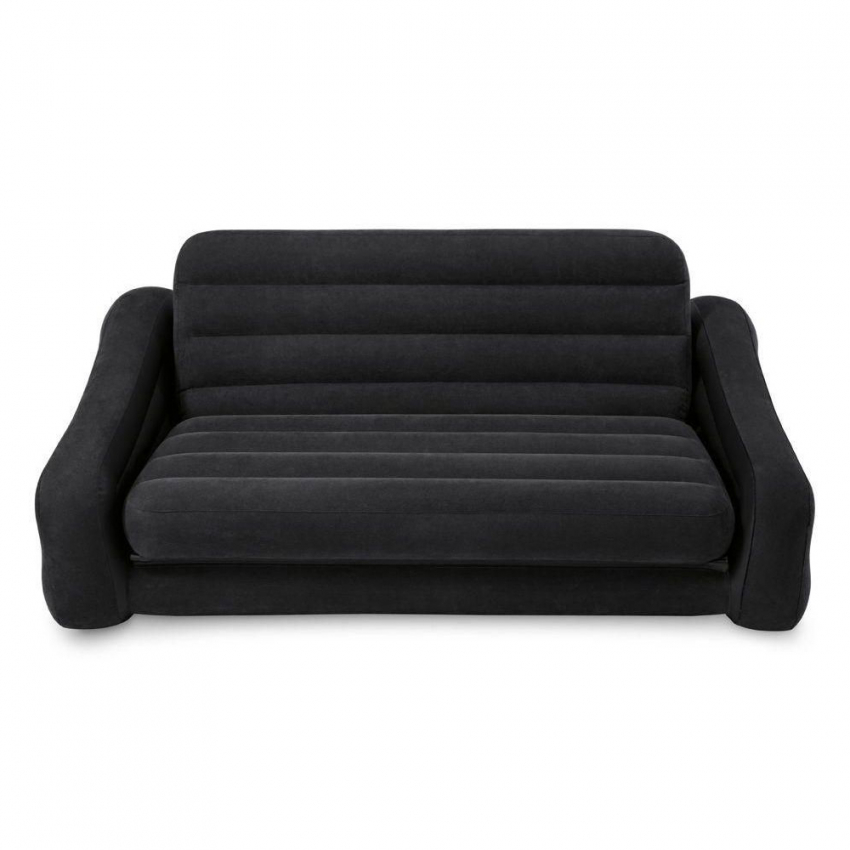 black inflatable couch