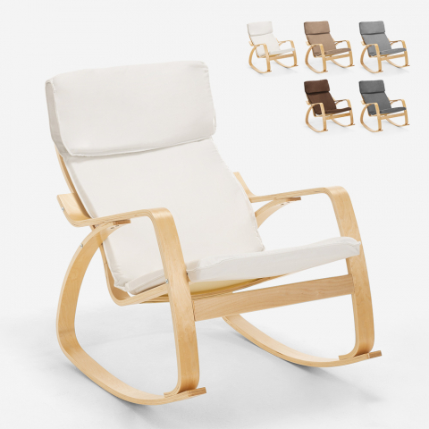 Armchair rocking chair in ergonomic Scandinavian design Aalborg Promotion