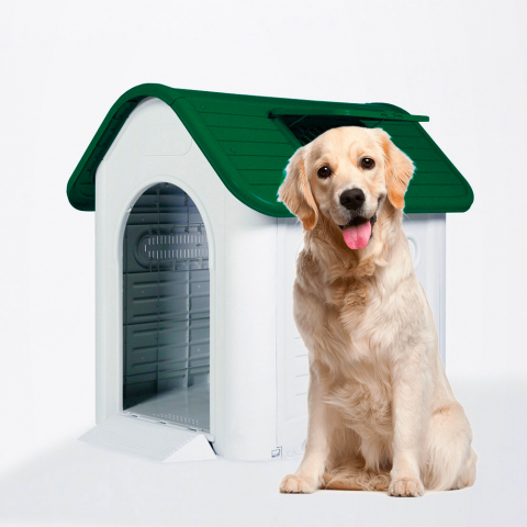 Kennel for large dogs in plastic outside and inside the garden Molly Promotion