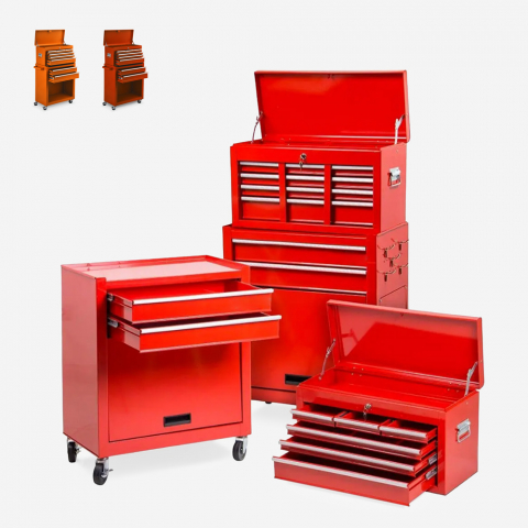 Trolley toolbox with wheels 8 drawers for workshop and repair shop Ultra Promotion