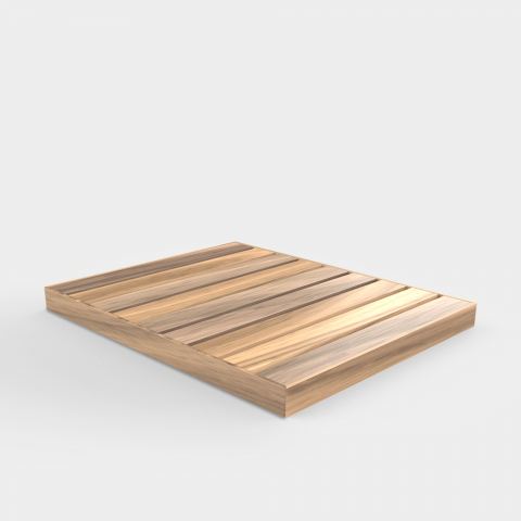 Wooden outdoor shower tray for pool and garden 100x80 Arkema Design Top D106 Promotion