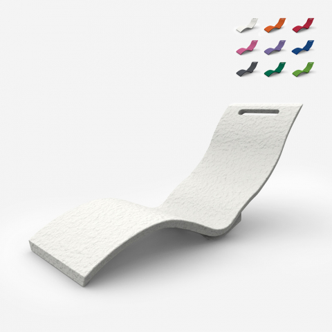 Ergonomic chaise longue sunbed for spa and garden Arkema Design Serendipity S010 Promotion
