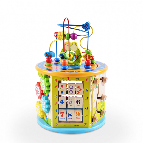 Wooden multi-game activity cube for children Fantasy Land Promotion
