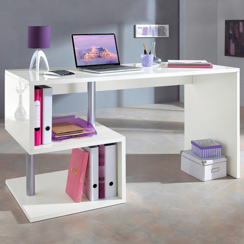 Modern design office desk 140x60 white Bolg Promotion