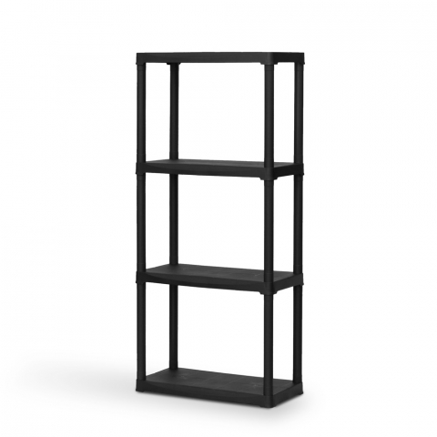 Plastic shelf 4 shelves capacity 80 kg home storage 60x30x133cm Plasty4 Promotion