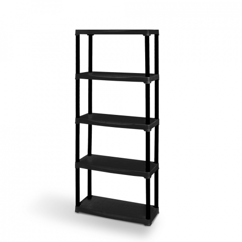 Plastic shelf 5 shelves capacity 100 kg home storage 70x30x175cm Plasty5 Promotion