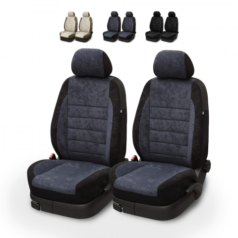 Pair of universal front seat covers set for car with headrest Mito Due Promotion