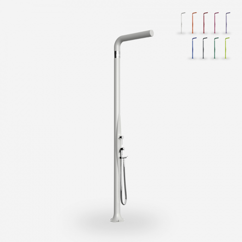 Modern design outdoor shower with mixer and foot wash Arkema Design Funny Yang T245 Promotion