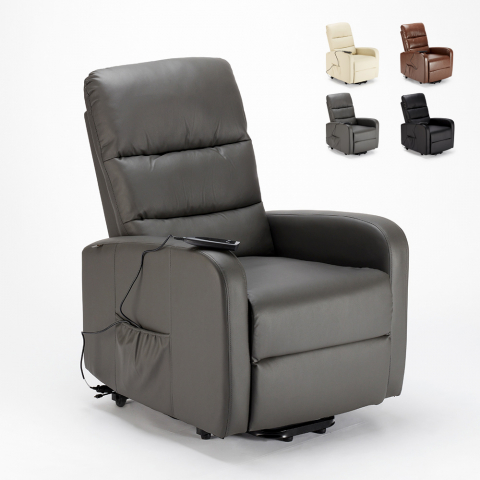 Elizabeth II leatherette electric reclining armchair with wheels Promotion