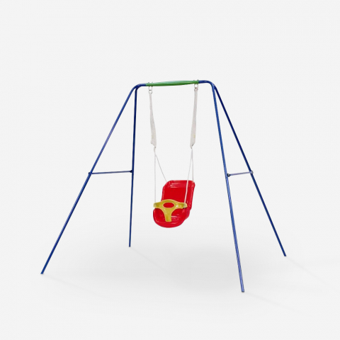 Children's garden swing with plastic seat T-bar Dado Promotion