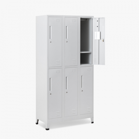 Lockers with 6 compartments 90x45 H180 with locks Etna Light Promotion