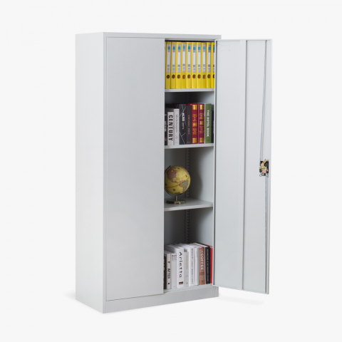 Office cabinet with 2 doors for documents with lock 90x40 H180 Tambora Light Promotion