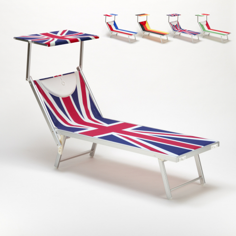 Professional Sun Loungers in Alluminium Garden Beach Santorini Europe EDITION Promotion