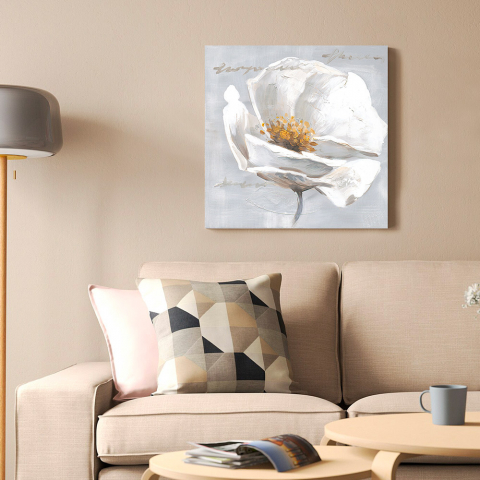 Hand-painted flower painting on canvas 40x40cm Be My Sunlight Promotion