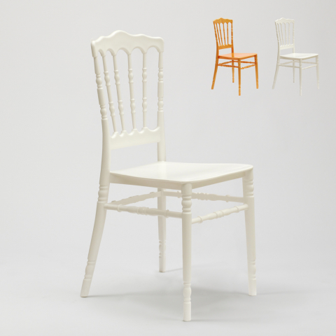 Polypropylene Chair for Kitchen Garden Bar and Restaurant Napoleon III