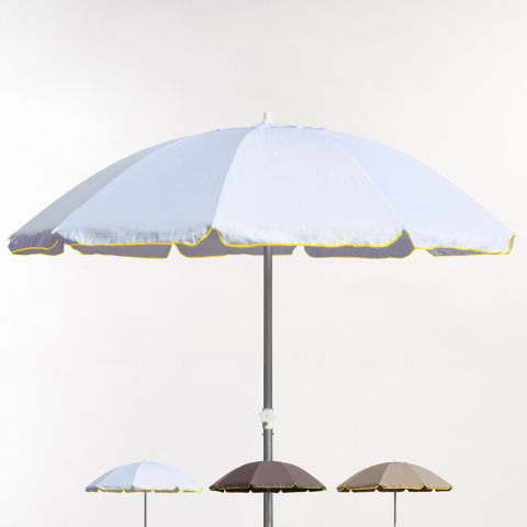 Rome NATURE 220cm Aluminium Beach Umbrella With UPF 158+ uv Protection Promotion