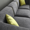 Modular 3-seater modular fabric sofa in modern style with pouf Jantra Choice Of