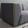 Modular 3-seater modular fabric sofa in modern style with pouf Jantra Model