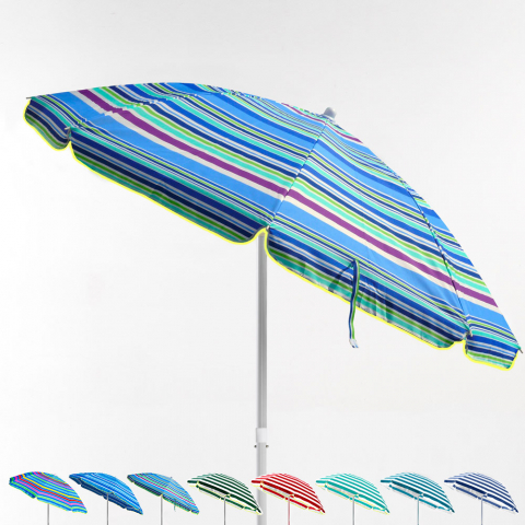 Taormina 180cm Beach & Patio Umbrella With Cotton Canopy Promotion