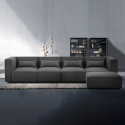 4-seater modular modern fabric sofa with Solv ottoman Promotion