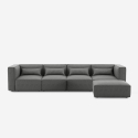 4-seater modular modern fabric sofa with Solv ottoman Offers