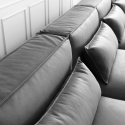 4-seater modular modern fabric sofa with Solv ottoman Sale