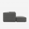 4-seater modular modern fabric sofa with Solv ottoman Catalog