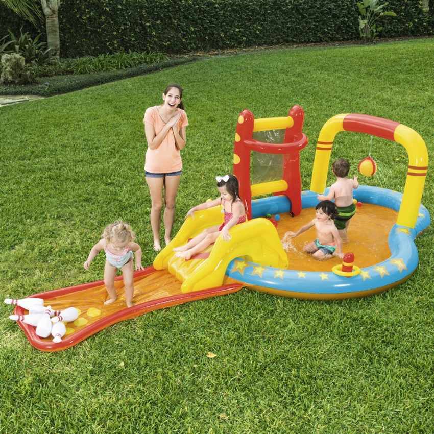 Inflatable kiddie pool for kids with games Bestway 53068