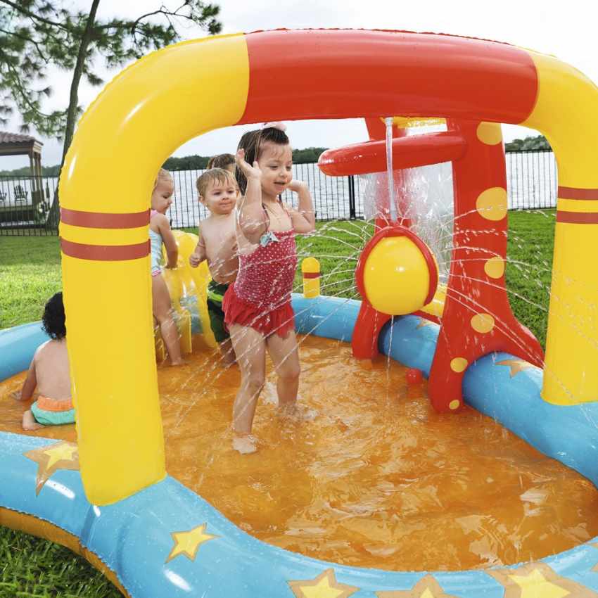 Inflatable kiddie pool for kids with games Bestway 53068