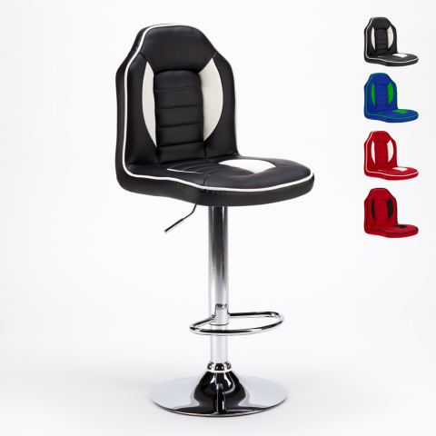 Racing Design leatherette stool for games rooms and bars Promotion